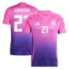 Camiseta de fútbol Alemania Gundogan 21 Segunda Equipación Euro 2024 - Hombre